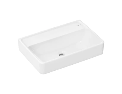 Hansgrohe Xanuia Q - Umyvadlo 55x37 cm, bez přepadu, bez otvoru pro baterii, bílá 60212450