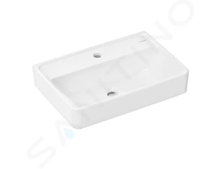 Hansgrohe Xanuia Q - Umyvadlo 55x37 cm, bez přepadu, otvor pro baterii, bílá 60211450