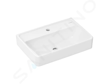 Hansgrohe Xanuia Q - Umyvadlo 55x37 cm, bez přepadu, otvor pro baterii, SmartClean, bílá 61122450