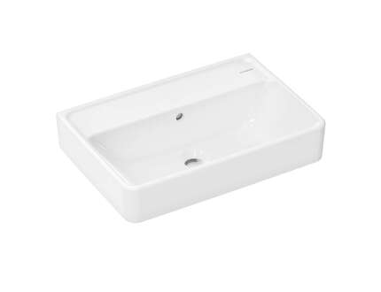 Hansgrohe Xanuia Q - Umyvadlo 55x37 cm, s přepadem, bez otvoru pro baterii, bílá 60210450