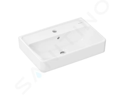 Hansgrohe Xanuia Q - Umyvadlo 55x37 cm, s přepadem, otvor pro baterii, bílá 60209450