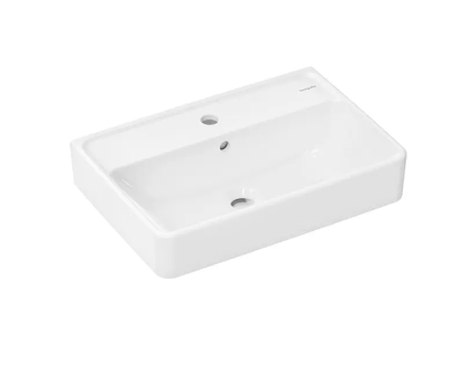 Hansgrohe Xanuia Q - Umyvadlo 55x37 cm, s přepadem, otvor pro baterii, bílá 60209450