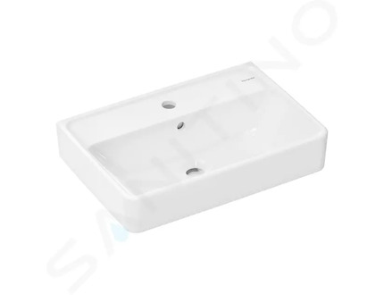 Hansgrohe Xanuia Q - Umyvadlo 55x37 cm, s přepadem, otvor pro baterii, SmartClean, bílá 61120450