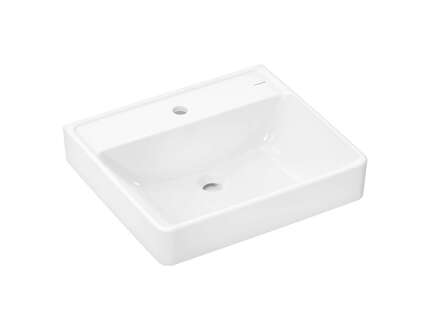 Hansgrohe Xanuia Q - Umyvadlo 55x48 cm, bez přepadu, bez otvoru pro baterii, SmartClean, bílá 61147450
