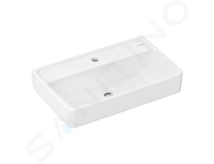 Hansgrohe Xanuia Q - Umyvadlo 60x37 cm, bez přepadu, otvor pro baterii, SmartClean, bílá 61126450