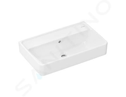 Hansgrohe Xanuia Q - Umyvadlo 60x37 cm, s přepadem, bez otvoru pro baterii, SmartClean, bílá 61125450
