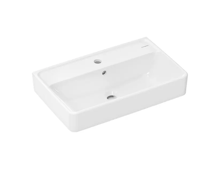 Hansgrohe Xanuia Q - Umyvadlo 60x37 cm, s přepadem, otvor pro baterii, bílá 60213450