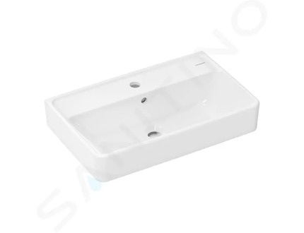 Hansgrohe Xanuia Q - Umyvadlo 60x37 cm, s přepadem, otvor pro baterii, SmartClean, bílá 61124450