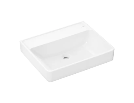 Hansgrohe Xanuia Q - Umyvadlo 60x48 cm, bez přepadu, bez otvoru pro baterii, bílá 60242450