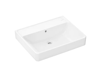 Hansgrohe Xanuia Q - Umyvadlo 60x48 cm, s přepadem, bez otvoru pro baterii, bílá 60240450