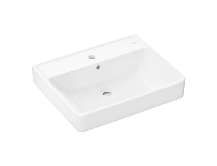 Hansgrohe Xanuia Q - Umyvadlo 60x48 cm, s přepadem, otvor pro baterii, bílá 60243450