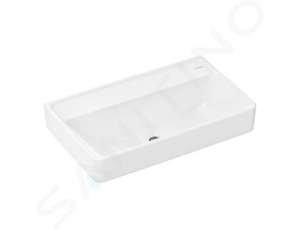 Hansgrohe Xanuia Q - Umyvadlo 65x39 cm, bez přepadu, bez otvoru pro baterii, bílá 60220450