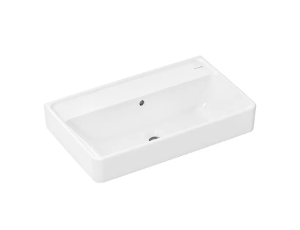 Hansgrohe Xanuia Q - Umyvadlo 65x39 cm, s přepadem, bez otvoru pro baterii, bílá 60218450