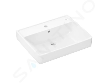 Hansgrohe Xanuia Q - Umyvadlo 65x48 cm, s přepadem, otvor pro baterii, bílá 60134450