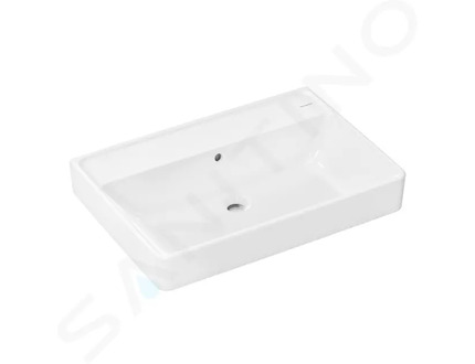 Hansgrohe Xanuia Q - Umyvadlo 70x48 cm, s přepadem, bez otvoru pro baterii, bílá 60222450