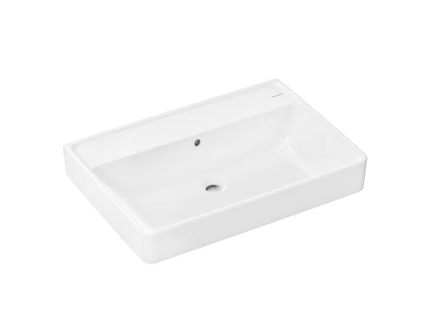 Hansgrohe Xanuia Q - Umyvadlo 70x48 cm, s přepadem, bez otvoru pro baterii, bílá 60222450