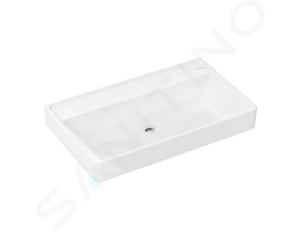 Hansgrohe Xanuia Q - Umyvadlo 80x48 cm, bez přepadu, bez otvoru pro baterii, bílá 60228450