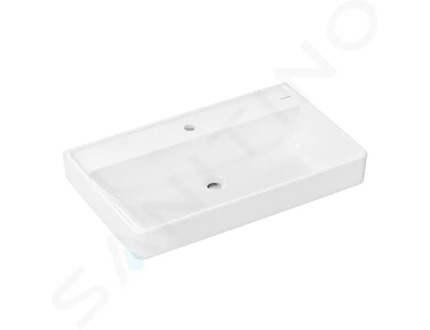 Hansgrohe Xanuia Q - Umyvadlo 80x48 cm, bez přepadu, otvor pro baterii, bílá 60227450