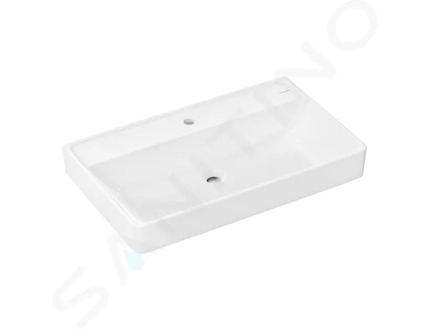 Hansgrohe Xanuia Q - Umyvadlo 80x48 cm, bez přepadu, otvor pro baterii, SmartClean, bílá 61138450