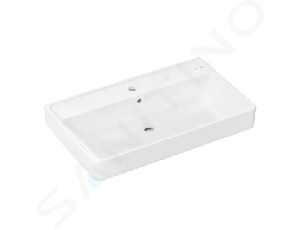 Hansgrohe Xanuia Q - Umyvadlo 80x48 cm, s přepadem, otvor pro baterii, bílá 60225450