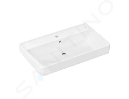 Hansgrohe Xanuia Q - Umyvadlo 80x48 cm, s přepadem, otvor pro baterii, bílá 60250450