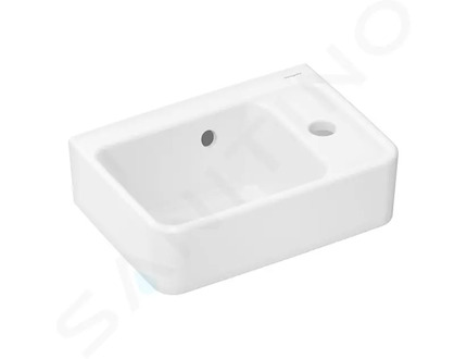 Hansgrohe Xanuia Q - Umývátko 36x25 cm, s přepadem, otvor pro baterii, SmartClean, bílá 61006450