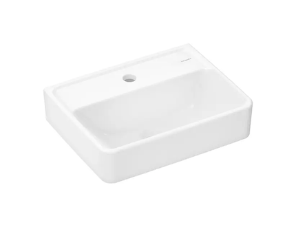 Hansgrohe Xanuia Q - Umývátko 45x34 cm, bez přepadu, otvor pro baterii, bílá 60230450