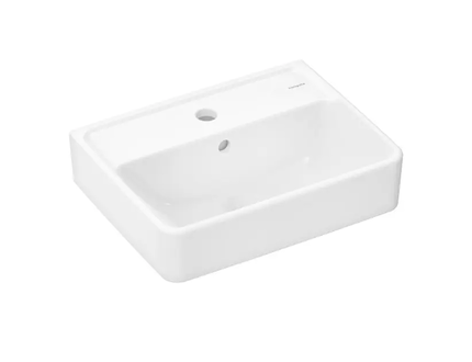 Hansgrohe Xanuia Q - Umývátko 45x34 cm, s přepade, otvor pro baterii, bílá 60130450