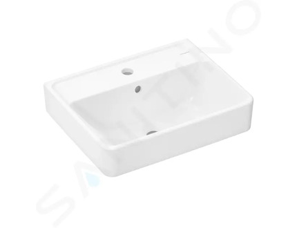 Hansgrohe Xanuia Q - Umývátko 50x39 cm, s přepadem, otvor pro baterii, bílá 60131450