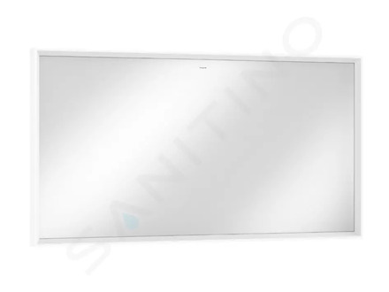 Hansgrohe Xarita E - Zrcadlo s LED osvětlením a vyhříváním, 140x70 cm, IR senzor, matná bílá 54993700