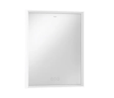 Hansgrohe Xarita E - Zrcadlo s LED osvětlením a vyhříváním, 60x70 cm, dotykový senzor, matná bílá 54988700