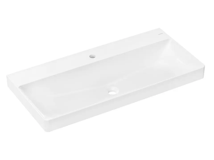 Hansgrohe Xelu Q - Umyvadlo, 100x48 cm, bez přepadu, otvor pro baterii, bílá 60321450