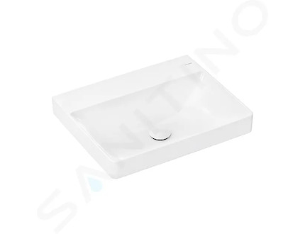 Hansgrohe Xelu Q - Umyvadlo 60x48 cm, bez přepadu, bez otvoru pro baterii, SmartClean, bílá 61019450