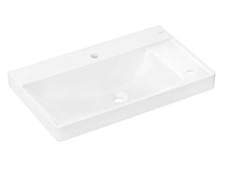 Hansgrohe Xelu Q - Umyvadlo, 80x48 cm, bez přepadu, otvory pro baterii a ovládání, bílá 60319450