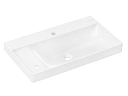 Hansgrohe Xelu Q - Umyvadlo, 80x48 cm, bez přepadu, otvory pro baterii a ovládání, bílá 60320450