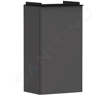 Hansgrohe Xelu Q - Umyvadlová skříňka, 63x34x27 cm, 1 dvířka, panty vlevo, matná šedá/matná černá 54012670