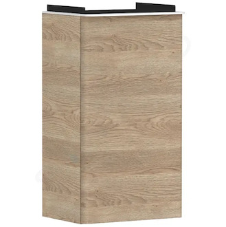 Hansgrohe Xelu Q - Umyvadlová skříňka, 63x34x27 cm, 1 dvířka, panty vlevo, přírodní dub/matná bílá 54013700