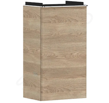 Hansgrohe Xelu Q - Umyvadlová skříňka, 63x34x27 cm, 1 dvířka, panty vpravo, přírodní dub/chrom 54017000