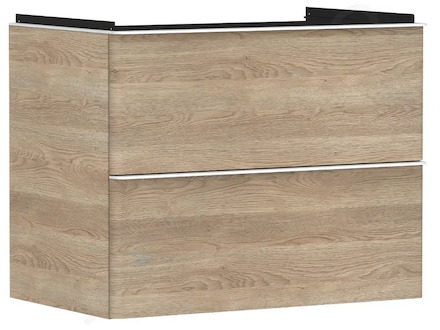 Hansgrohe Xelu Q - Umyvadlová skříňka, 63x78x50 cm, 2 zásuvky, přírodní dub/matná bílá 54029700