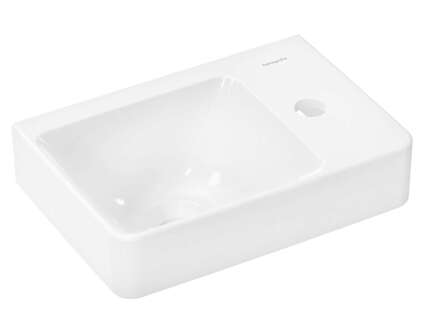 Hansgrohe Xelu Q - Umývátko, 36x25 cm, bez přepadu, otvor pro baterii, bílá 60314450