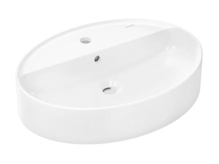 Hansgrohe Xuniva D - Umyvadlo na desku, 60x45 cm, s přepadem, otvor pro baterii, bílá 60170450