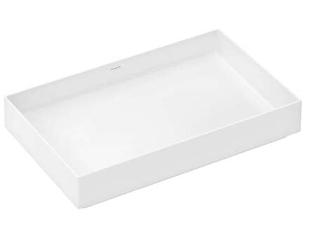 Hansgrohe Xuniva Evo E - Umyvadlo na desku, 65x40 cm, bez přepadu, bez otvoru pro baterii, bílá 60326450