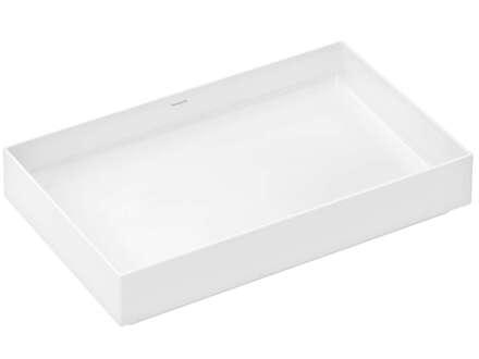 Hansgrohe Xuniva Evo E - Umyvadlo na desku, 65x40 cm, bez přepadu, bez otvoru pro baterii, HygieneEffect, SmartClean, bílá 63015