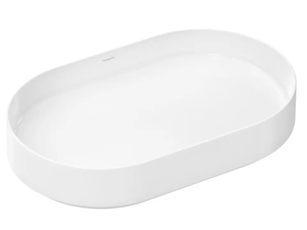 Hansgrohe Xuniva Evo U - Umyvadlo na desku, 65x40 cm, bez přepadu, bez otvoru pro baterii, bílá 60325450