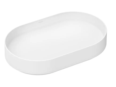 Hansgrohe Xuniva Evo U - Umyvadlo na desku, 65x40 cm, bez přepadu, bez otvoru pro baterii, matná bílá 60325700