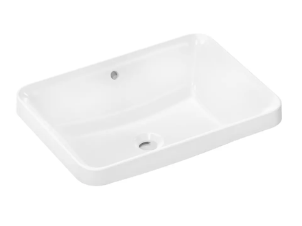 Hansgrohe Xuniva Q - Umyvadlo, 55x40 cm, s přepadem, bez otvoru pro baterii, SmartClean, bílá 61066450