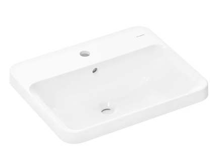 Hansgrohe Xuniva Q - Umyvadlo, 55x45 cm, s přepadem, otvor pro baterii, bílá 60162450
