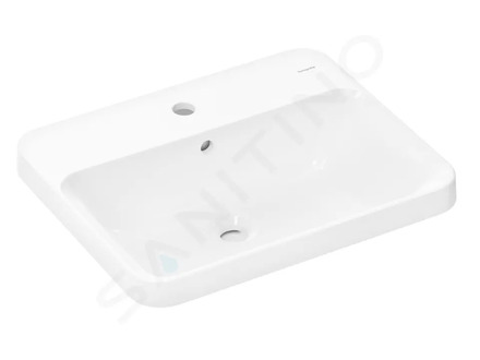 Hansgrohe Xuniva Q - Umyvadlo, 55x45 cm, s přepadem, otvor pro baterii, SmartClean, bílá 61068450