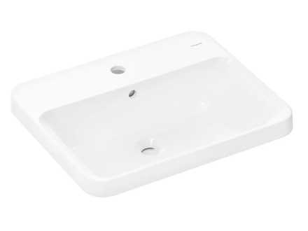 Hansgrohe Xuniva Q - Umyvadlo, 55x45 cm, s přepadem, otvor pro baterii, SmartClean, bílá 61068450