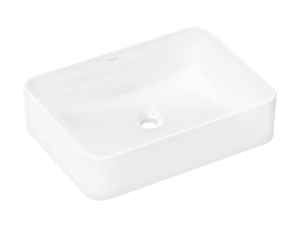Hansgrohe Xuniva Q - Umyvadlo na desku, 55x40 cm, bez přepadu, SmartClean, bílá 61075450
